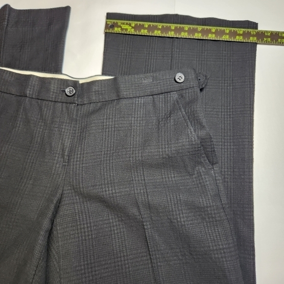 Theory Elkers Plaid Pant Wool Blend Wide Leg, Size 10 - Picture 11 of 14
